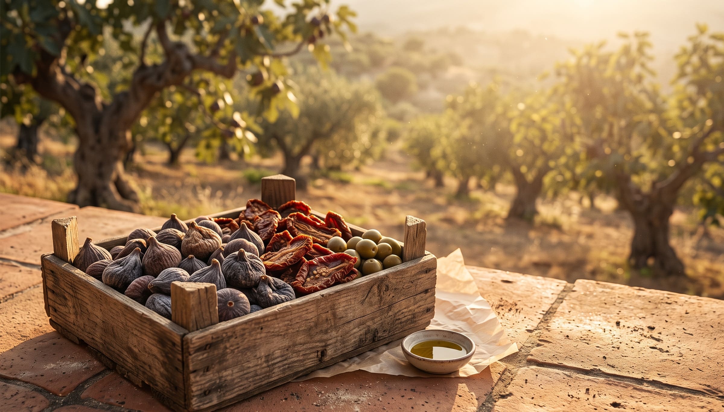 Figues et produits séchés de Djebba, baignés de lumière dorée